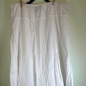 Woman's SZ18 Tiered GAUZE Skirt by Lark Lane Fully Lined Prairie Coastal Granny